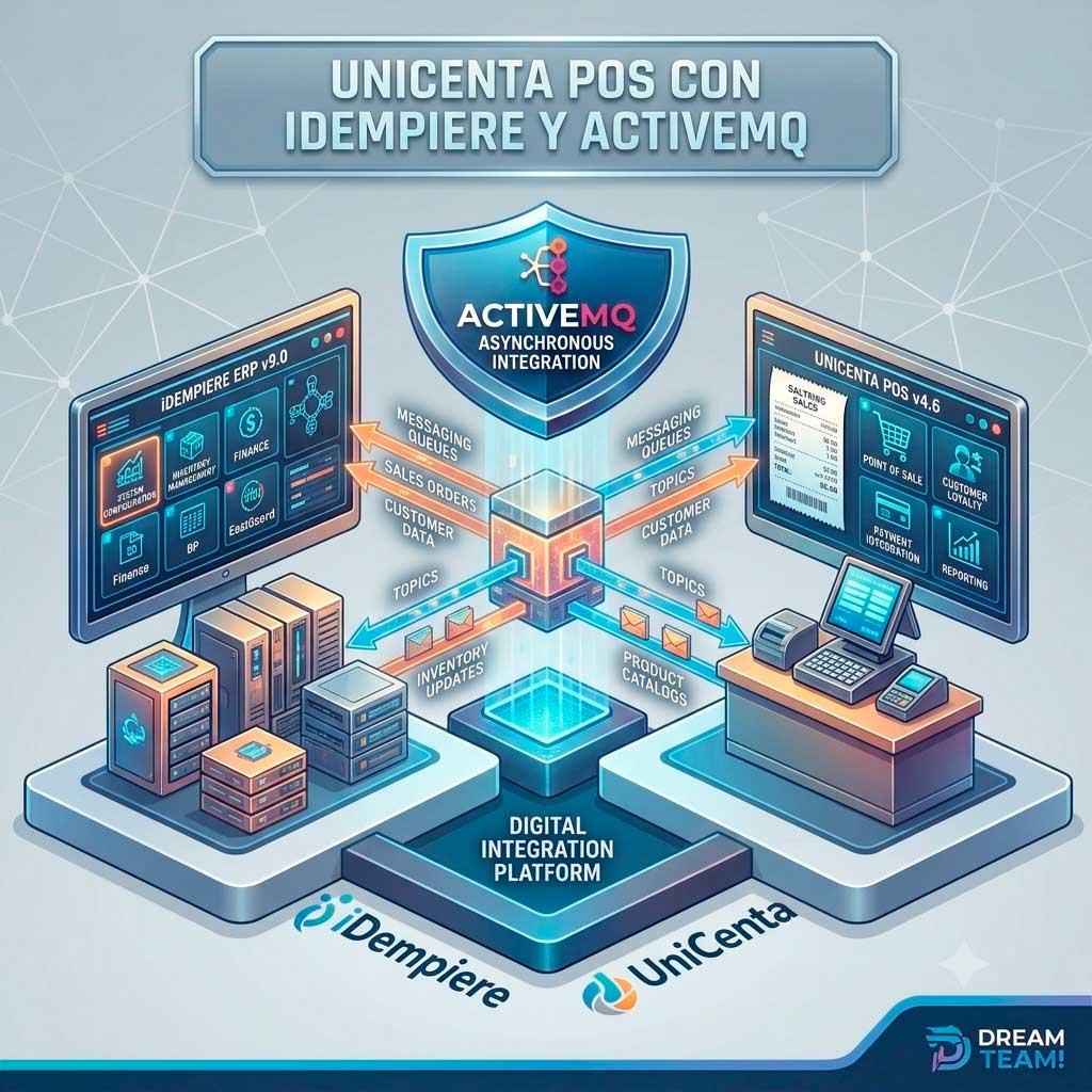 Unicenta / Wanda POS con iDempiere & ActiveMQ