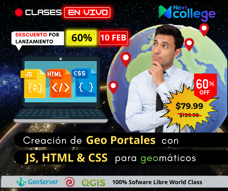 Especialización en JS, HTML & CSS para Geomáticos